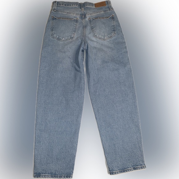 Madewell Balloon Barrel Fit Taper Ankle Leg Light Wash Denim Jeans 25 - Picture 4 of 11